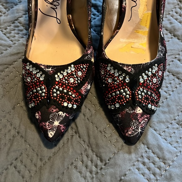 Libby Edelman : Butterfly Point Toe Ballet Strap Heel - 7 - Picture 2 of 12